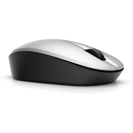 HP Dual Mode Silver Mouse 300, connection à deux ordinateurs via Bluetooth ou sans fil 2,4 GHz, autonomie jusqu'à 15 mois en…