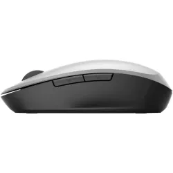 HP Dual Mode Silver Mouse 300, connection à deux ordinateurs via Bluetooth ou sans fil 2,4 GHz, autonomie jusqu'à 15 mois en…