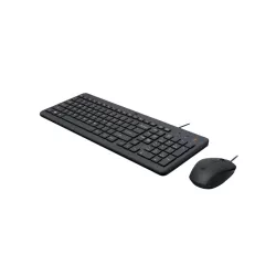Clavier et souris filaires HP 150 Noir, AZERTY, précis et ergonomiques, clavier silencieux, touches ultraplates
