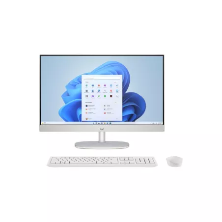 All-in-One HP 24-cr0074nf PC RYZEN 5 7520U 16Go 512Go W11home ecran Non tactile 23.8 FHD