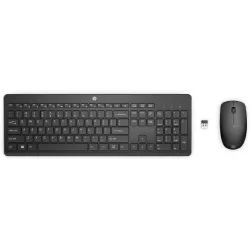 HP-C 235 Noir - Ensemble Clavier + Souris sans fil - Jusqu'à 16 mois d'alimentation (Clavier 2xPiles AAA, Souris 1xPile AA)…