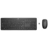 HP-C 235 Noir - Ensemble Clavier + Souris sans fil - Jusqu'à 16 mois d'alimentation (Clavier 2xPiles AAA, Souris 1xPile AA)…