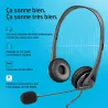 HP-C Casque stéréo USB HP G2, suppression du bruit, confortable et un réglage facile