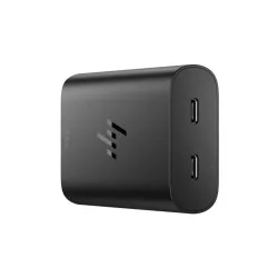 HP-C 65W GaN USB-C - chargeur pour ordinateur portable, 2 ports USB-C, Charge rapide, Puissance universelle - STB