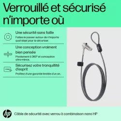 HP-C Câble de verrouillage avec combinaison Essential Nano