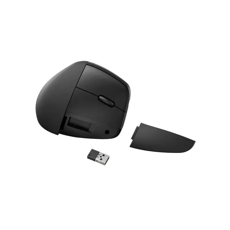HP-C HP 925 Noire - Souris sans fil verticale ergonomique, Connexion sans fil 2,4 GHz Bluetooth® 5.3, Batterie rechargeable