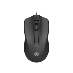 HP-C HP 105 Souris filaire noire - Design ambidextre, 1600 DPI - STB
