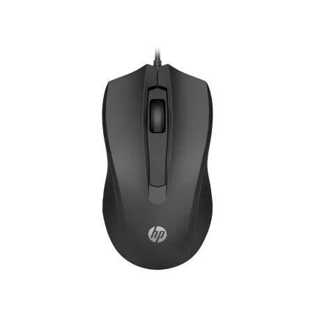 HP-C HP 105 Souris filaire noire - Design ambidextre, 1600 DPI - STB
