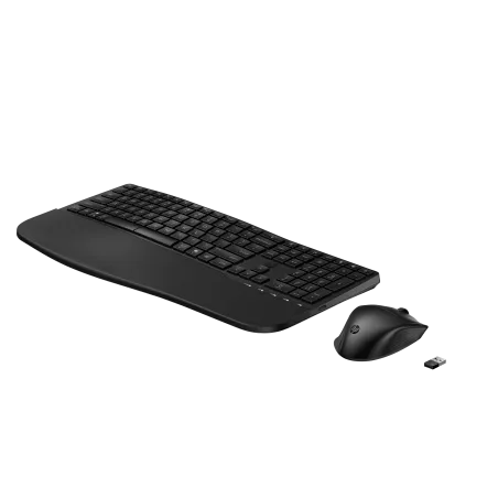 HP-C HP 685 Comfort Noir - Clavier + Souris sans fil Dual-Mode (2,4 GHz, Bluetooth), Design complet et Ergonomic - 1 X AA…