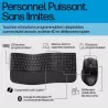 HP-C HP 685 Comfort Noir - Clavier + Souris sans fil Dual-Mode (2,4 GHz, Bluetooth), Design complet et Ergonomic - 1 X AA…