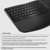 HP-C HP 685 Comfort Noir - Clavier sans fil Dual Mode (2,4 GHz, Bluetooth), Design complet et Ergonomic - 2 piles x AA - STB