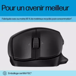 HP-C HP 685 Comfort Noir - Souris sans fil Dual mode (2,4 GHz, Bluetooth), 4000 dpi, 1x pile AA - STB