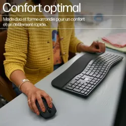 HP-C HP 685 Comfort Noir - Souris sans fil Dual mode (2,4 GHz, Bluetooth), 4000 dpi, 1x pile AA - STB
