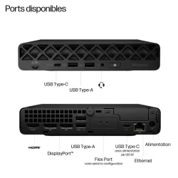 Desk HP Elite Mini 8 DM G1 Intel Core U7-265T 32Go 1ToSSD Intel Graphics Tops WIN11PRO 998P8ET