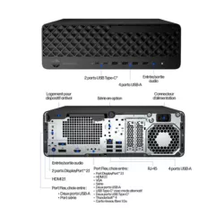 Mini PC HP EliteDesk 8 G1i Intel Core U7-265 32GO 1ToSSD Intel Graphics WIN11PRO C6QM9ET