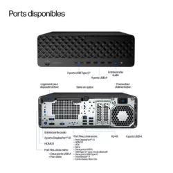 Mini PC HP EliteDesk 8 G1i Intel Core Ultra 7 265 16GO 512GoSSD Intel Graphics WIN11PRO C6QN0ET