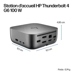 Station d'Accueil HP Thunderbolt 4 100W G6 Dock EURO 9X472UT
