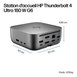 Station d'Accueil HP Thunderbolt 4 Ultra 180W G6 Dock EURO 9X481UT