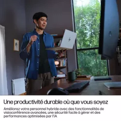 Portable HP EliteBook 8 Intel Core Ultra U7-255U 32GB 1ToSSD Intel Graphics 12 Tops 14'' WUXGA Win11Pro AD3Z9ET