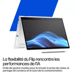Portable HP Elitebook 8 G1i Flip AI Intel Core Ultra 5 225U 16GB 512GoSSD Intel Graphics 12TOPs 13.3'' WUXGA IPS Win11Pro batt…