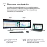 Moniteur HP 524pf sans socle 23.8'' FHD IPS 5 ms 250nits HDMI/DPin 45 4X USB-A 1X USB-C Regl Hauteur,Pivotable,Inclinable…