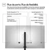 Moniteur HP 727pq 27'' QHD IPS 5 ms GtG 400nits HDMI/DPin/DPout / USB-C X2 USB-A 3.2 X3 Regl Hauteur,Pivotable,Inclinable…