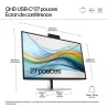 Moniteur HP 527pm Ecran conferencing 27'' QHD IPS Display Port in-out 3x USB-A 1x USB-B 2x USB-C Power delivery & RJ-45…