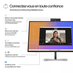 Moniteur HP 527pm Ecran conferencing 27'' QHD IPS Display Port in-out 3x USB-A 1x USB-B 2x USB-C Power delivery & RJ-45…