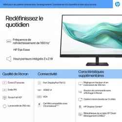 Moniteur HP Series 3 Pro 327ph 27'' FHD IPS 5ms GtG 250nits 100Hz HDMI/VGA/DP Inclinable/Régl Hauteur ENERGY STAR - TCO…