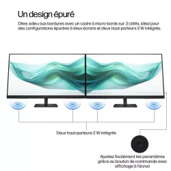 Moniteur HP Series 3 Pro 327ph 27'' FHD IPS 5ms GtG 250nits 100Hz HDMI/VGA/DP Inclinable/Régl Hauteur ENERGY STAR - TCO…