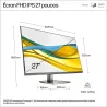 Moniteur HP 527da 27'' FHD IPS 5 ms GtG 300nits 1x HMDI, 1x Alimentation Regl Hauteur,Pivotable,Inclinable 3/3/0 B11W6AT