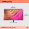 Moniteur HP E32k G5 32'' 4k Docking USB-C power delivery UHD 4K IPS 5ms GtG 350nits Regl Hauteur,Pivotable,Inclinable…