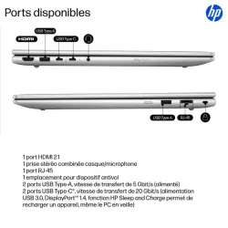 Portable HP ProBook 4 Intel Core i5-1334U 8Go 256GoSSD Intel Graphics 16'' WUXGA Win11Pro B39VNAT