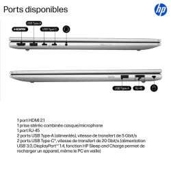 Portable HP ProBook 4 Intel Core Ultra U7-255U 32Go 1ToSSD Intel Graphics 12 Tops 16'' WUXGA Win11Pro B9YS0ET