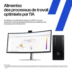 Station de Travail HP Z1 TWR G1i Intel Core U7-265 20C 32GO 1ToSSD NVIDIA RTX A1000 8GB WIN11PRO Lecteur Optique A40RGET