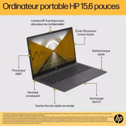 Portable HP 15-fc0120nf Ryzen7 5825U 16GB DDR4 512GOSSD AMD Radeon Graphics 15.6 FHD 250nits W11H AMD FreeSync BN5P7EA