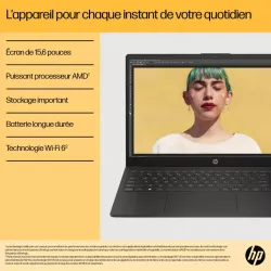 Portable HP 15-fc0150nf AMD Ryzen5 7520U 16Go 1ToSSD AMD Radeon Graphics 15.6'' FHD 250Nits Win11H C27R6EA