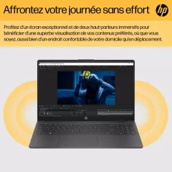 Portable HP 15-fc0151nf AMD Ryzen 5 7520U 16GoDDR5 512GoSSD AMD Radeon Graphics 15.6'' FHD 250nits Win11H C27SYEA
