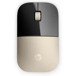 Souris sans fil HP Z3700 Or,fonctionne sur une large gamme de surfaces, durée de vie jusqu'à 16 mois avec une seule pile AA…
