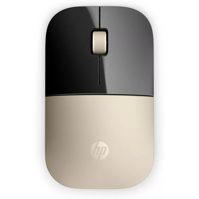 Souris sans fil HP Z3700 Or,fonctionne sur une large gamme de surfaces, durée de vie jusqu'à 16 mois avec une seule pile AA…