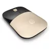 Souris sans fil HP Z3700 Or,fonctionne sur une large gamme de surfaces, durée de vie jusqu'à 16 mois avec une seule pile AA…