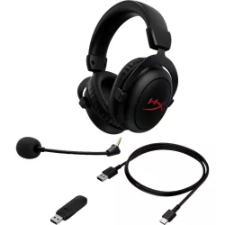 HyperX Cloud Core Noir - Casque sans fil stucture aluminium, son spatial