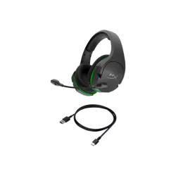 HyperX CloudX Stinger Core Gris-Vert - Casque Sans-fil, Licence Officielle Xbox Series X|S/XboxOne, coussinets à mémoire de…