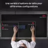 Tapis HyperX Pulsefire (M), surpiqûres anti-effilochage, Base antidérapante en caoutchouc et rembourrage confortable
