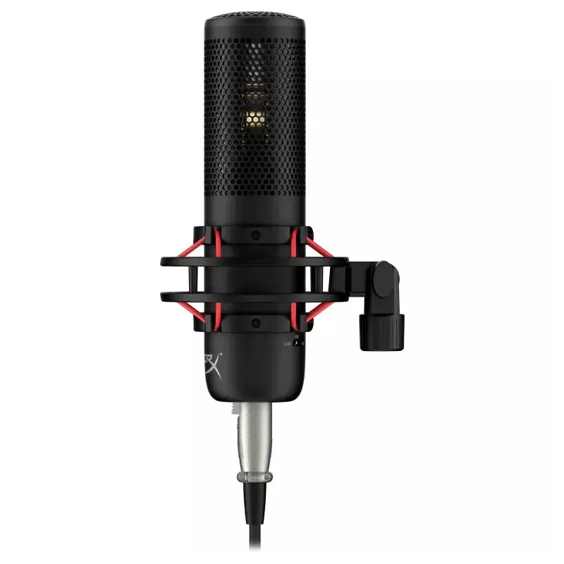 Microphone à condensateur HyperX ProCast Noir, Connection XLR, Cardioïde, support anti-vibration, filtre anti-pop détachable…
