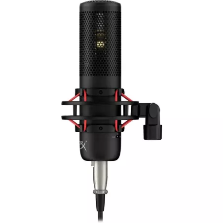 Microphone à condensateur HyperX ProCast Noir, Connection XLR, Cardioïde, support anti-vibration, filtre anti-pop détachable…