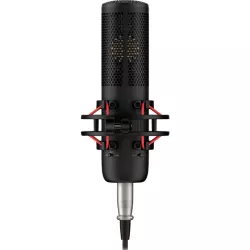 Microphone à condensateur HyperX ProCast Noir, Connection XLR, Cardioïde, support anti-vibration, filtre anti-pop détachable…
