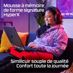HyperX Casque filaire Cloud III - Mousse mémoire de forme - PC, PS5, PS4, Xbox Series X|S, XboxOne, Nintendo Switch, Mobile…