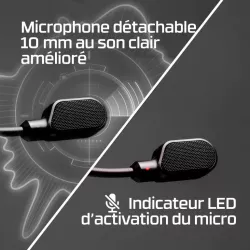 HyperX Casque filaire Cloud III - Mousse mémoire de forme - PC, PS5, PS4, Xbox Series X|S, XboxOne, Nintendo Switch, Mobile…