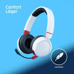 HyperX Cloud Mini - Casque sans fil pour gaming (Blanc) - PC, Xbox, Nintendo Switch, Steam Deck, PlayStation 4, PlayStation 5…